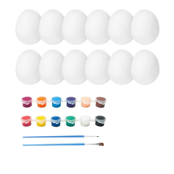 Easter Egg Ornaments Creative DIY Painted Simulation Egg Decoration Ornaments Scene Layout Easter Egg Props
