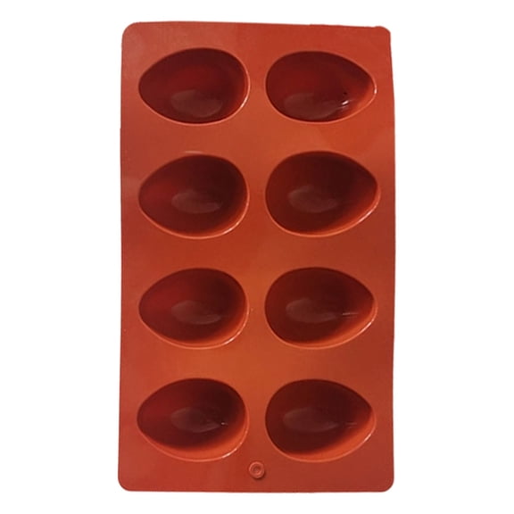 Easter Egg Pan Mold, 8-cavity Chocolate Candy Mold Cake Decoration, DIY Egg-Shaped Baking Tools for Soap Making, Chocolate Truffles, Cupcakes, Muffins, Candy, Jelly, Desserts, Ice Trays