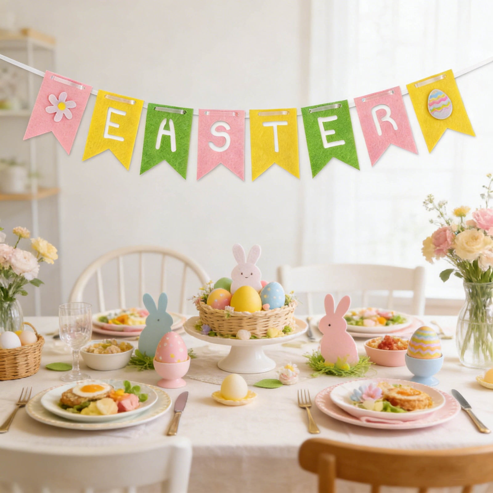 Easter Egg Party Backdrop Plastic Decorative Panel for Easter ...