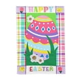 thumbnail image 1 of Evergreen Easter Egg Patterned Border House Applique Flag, 1 of 1