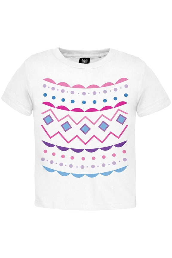 Easter Egg Pink Zig Zag Costume Toddler T-Shirt - 2T