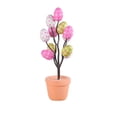 thumbnail image 1 of Easter Egg for Spring Party Decorations, Artificial Potted Flower with Colorful Spotted Eggs, Tabletop Egg Decor for Holiday, Wedding & Home DIY Decor, 1 of 7