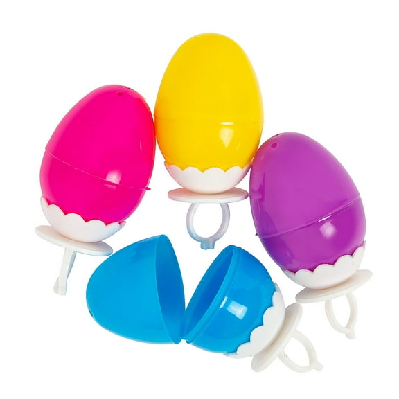 Easter Egg Rings, Jewelry, Easter, 12 Pieces