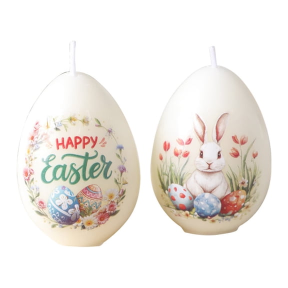 Easter Egg Scented Candle Soy Wax Aroma Candle Spring Holiday Decoration Table Centerpiece Home Fragrance Relaxation Candle Easter Basket Decor Gift Idea Aromatherapy Ornament
