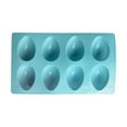 thumbnail image 1 of Easter Egg Shaped Candy Mold Easy Demolding, Non-Stick, Heat-Resistant, DIY Three-Dimensional 8 Grids, Silicone Cake Mold, Kitchen Supply, 1 of 8