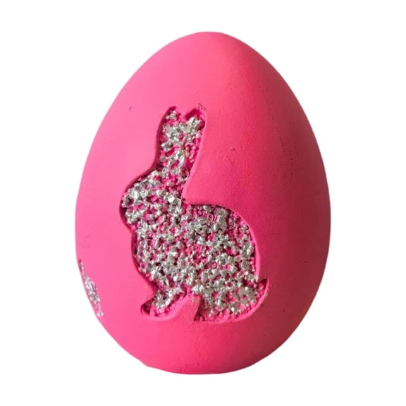 Easter Egg Shaped Sisal Cat Toy With Bunny Face Design Natural Sisal Scratching Surface For Indoor Cats And Kittens Easter Decorations Ornaments