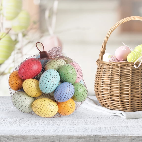 Easter Egg Shells Craft Kit 11 Sets 24 Eggs For Easter Party Decoration Home Decor And Craft Supplies, Mesh Net Packing For Easy Storage And Organization, Suitable For Teens And