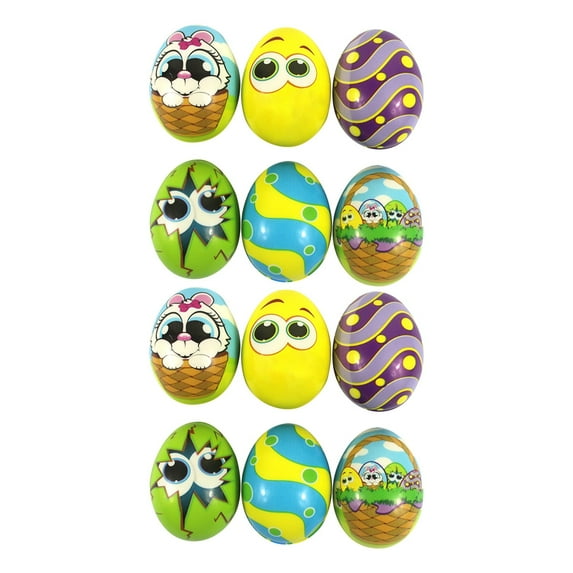 Easter Egg Squishies Toys – 12-Pack Soft Mochi Squeeze Bunnies and Eggs,Slow-Rising Sensory Toys for Spring,Perfect Easter Basket Stuffers and Party Favors A