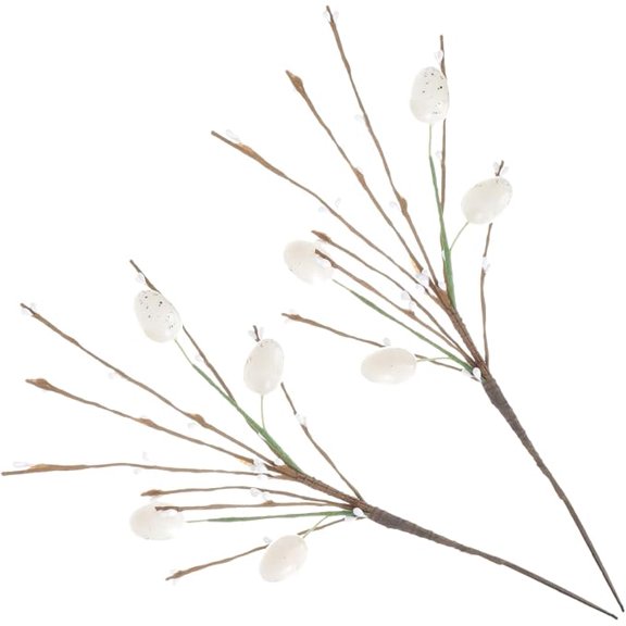 Easter Egg Stems Artificial Egg Branches 12.99In DIY Easter Decorate Picks for Tree Centerpiece Floral Arrangement Party Favor Decoration