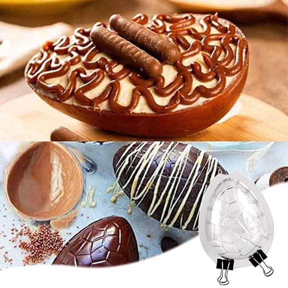 Easter Egg Surprise Toy Egg Maker Polycarbonate Mould for Creating Unique Chocolate Soap Bath Bombs Lotion Bars and Clay Crafts