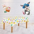 thumbnail image 1 of Easter Egg Table Cover Easter Day Bunny Tablecloth Disposable Tablecloth Spring Flowers Dining Decorative for Holiday Home Party Picnic，54*108 Inch, 1 of 5