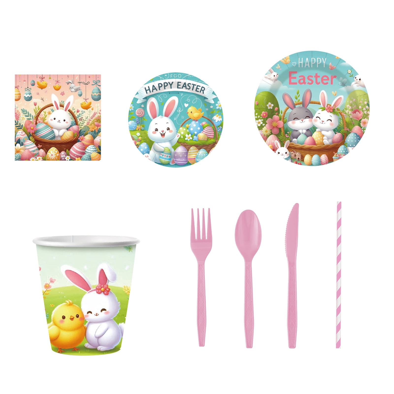 Easter Egg Themed Birthday Party Decorations, Colorful Egg Celebration ...