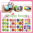 thumbnail image 1 of Easter Egg Toys, 3 in Printed Shells, Easter Basket Stuffers for Kids, Tactile Sensory Play, Colorful Party Decorations, Assorted Designs, 12 Pc, 1 of 8