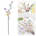 thumbnail image 1 of Easter Egg Tree Branches Easter Egg Flowers Decorations Artificial Flower Picks Artificial Egg Flowers for Wreath Tree Ornaments Home Easter Table Decorations(C), 1 of 9