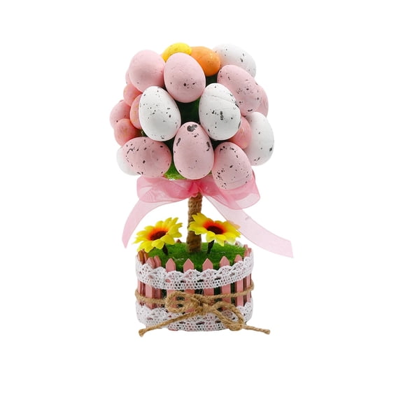 Easter Egg Tree Decor, Desktop Easter Decoration For Home Office, Festive Tabletop Ornament, Easter Party & Holiday Arrangement, Decorative Egg Tree For S & Teens