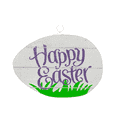 thumbnail image 1 of Easter Egg Wall Hanging Wall Decoration 11.5 Inches, 1 of 3