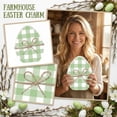 thumbnail image 1 of Easter Egg Wooden Signs Colorful Buffalo Plaid Egg Shape Farmhouse Tiered Tray Decor with Hemp Rope Spring Checkered Table Centerpieces for Gift Home Office Party Supplies, 1 of 7