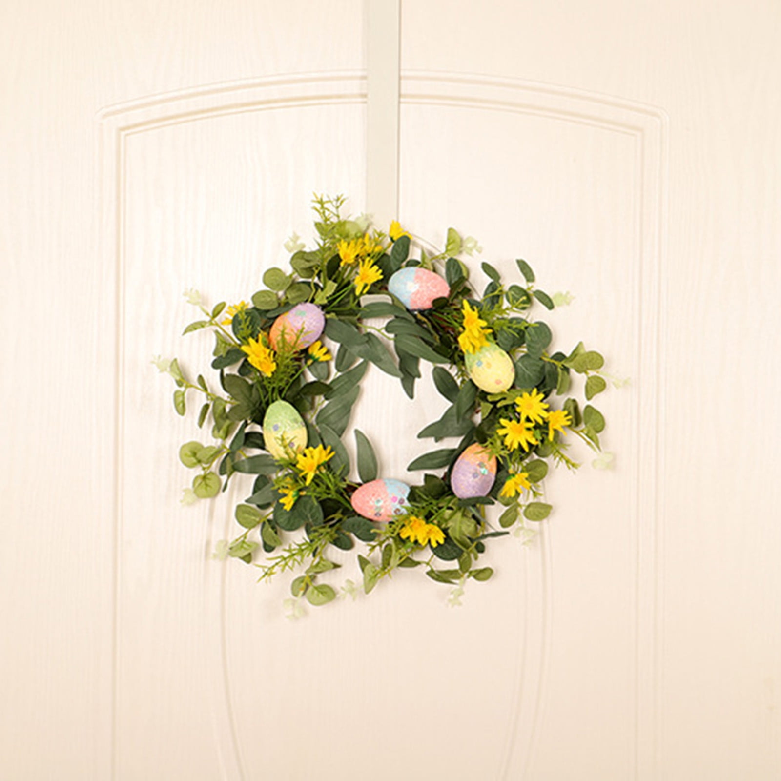 Easter Egg Wreath Vine Circle Easter Wreath Home Decoration Flower