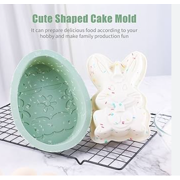 Easter Egg and Bunny Silicone Mold 2 PC