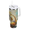 thumbnail image 1 of Easter Egg with Cat Tumbler with Handle and Straw Lid 30 oz Insulated Vacuum Water Bottle Stainless Steel Travel Cup, 1 of 1