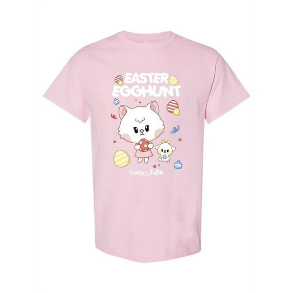 Easter Egghunt. Lucy And Julie T-Shirt Women -Electural Designs, Female 3X-Large