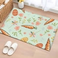thumbnail image 1 of Easter Eggs 2'x3' Washable Rug, Carrots Spring Daisy Botanical Rustic Green Non-Slip Soft Doormat Area Rugs for Entrance Bathroom Bedsides, Carpet for Kitchen Bedroom, Entryway Floor Mat, 1 of 9