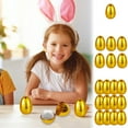 thumbnail image 1 of Easter Eggs under $5! CQCYD 1/6/12 Pack Fillable Plastic Easter Eggs for Hunt Party Favors, Golden Empty Surprise Eggs for Candy Toys Basket Stuffers DIY Decorations, 1 of 8