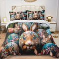 thumbnail image 1 of Easter Eggs And Easter Bunnies (3) Comforter Set Bedding Set Duvet Set Set 3pcs Twin Size, 1 of 6