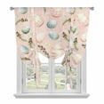 thumbnail image 1 of Easter Eggs Balloon Curtains for Bedroom/Front Door/Bathroom, Spring Ethnic Colorful Egg Feather Vintage Tie Up Curtains 63 Inch Length Light Filtering Kitchen Curtains Shades for Windows 46"x63", 1 of 8