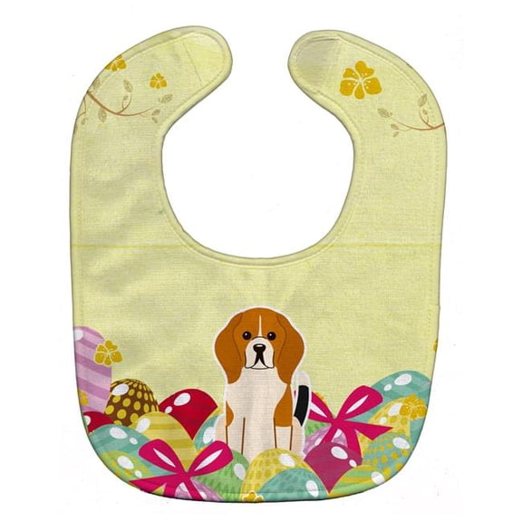 Easter Eggs Beagle Tricolor Baby Bib