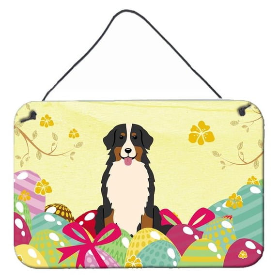Easter Eggs Bernese Mountain Dog Wall or Door Hanging Prints