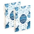 thumbnail image 1 of Easter Eggs Boho Ring Binder Notebook Journey Note Diary College Ruled Spiral Notebook Study Loose Leaf Paper A5 60 Pages, 1 of 8