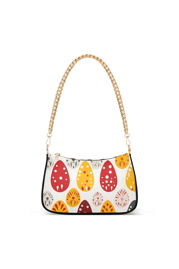Easter Eggs BohomiaWomen Small Shoulder Bag Crossbody Tote Hobo Bags Purse Clutch Handbags with Chain Strap for Women