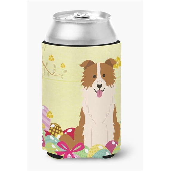 Easter Eggs Border Collie Red White Can or Bottle Hugger