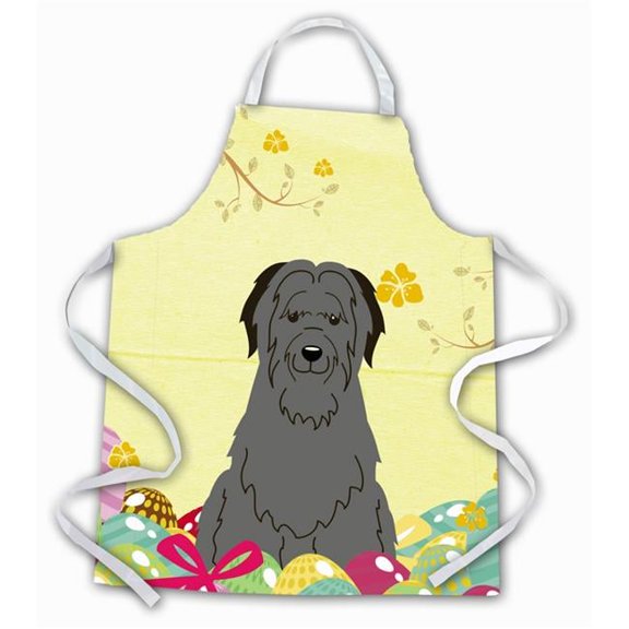 Easter Eggs Briard Black Apron