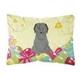 thumbnail image 1 of Easter Eggs Briard Black Canvas Fabric Decorative Pillow, 1 of 1