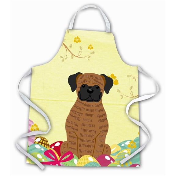 Easter Eggs Brindle Boxer Apron