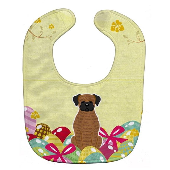 Easter Eggs Brindle Boxer Baby Bib