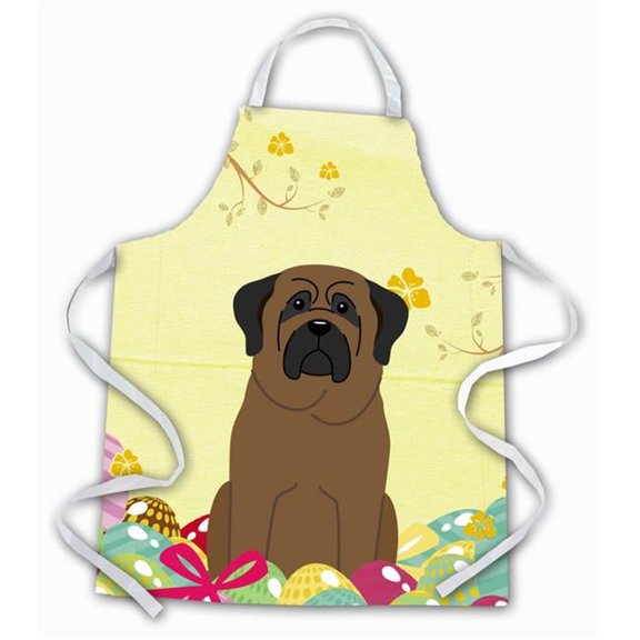 Easter Eggs Bullmastiff Apron