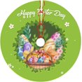 thumbnail image 1 of Easter Eggs Bunny Christmas Tree Skirt Happy Easter Day Tree Skirt Ornament for Easter Holiday Party Home Decoration.30, 1 of 5
