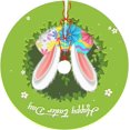 thumbnail image 1 of Easter Eggs Bunny Christmas Tree Skirt Happy Easter Day Tree Skirt Ornament for Easter Holiday Party Home Decoration.30, 1 of 5