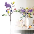 thumbnail image 1 of Easter Eggs Bunny Spray Vines, Pastel Easter Eggs Lavender Rabbit Fake Flowers Stems Easter Decorations for Spring Easter Party Home Floral Arrangement, Twig Branches for Vase Table Centerpieces, C, 1 of 5