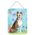 thumbnail image 1 of Easter Eggs Catahoula Leopard Dog Wall or Door Hanging Prints, 1 of 2