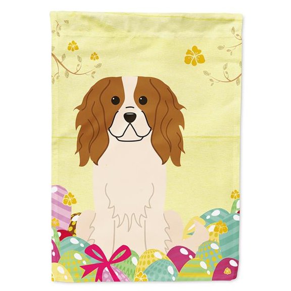 Easter Eggs Cavalier Spaniel Flag Canvas House Size