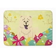 thumbnail image 1 of Easter Eggs Chow Chow White Machine Washable Memory Foam Mat, 1 of 1