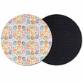 thumbnail image 1 of Easter Eggs Coasters Set of 2, Absorbent Coasters for Drinks, Colorful Eggs Spring Flowers Leaves Rustic Blue Coaster for Desk Coffee Table Protection, Home Decor House Warming Gifts 4", 1 of 8