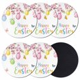 thumbnail image 1 of Easter Eggs Coasters Set of 6, Absorbent Coasters for Drinks, Butterfly Flowers Spring Watercolor Branch Floral Coaster for Desk Coffee Table Protection, Home Decor House Warming Gifts 4", 1 of 8