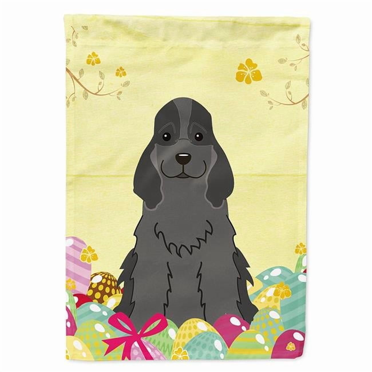 Easter Eggs Cocker Spaniel Black Flag Canvas House Size