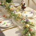thumbnail image 1 of Easter Eggs Daisy Vines Garland Artificial Easter Garland Spring Decor 5.58Ft Easter Daisy Garland Spring Floral Garland for Easter Decorations, Front Door, Table Centerpiece And Holiday Decor, 1 of 8