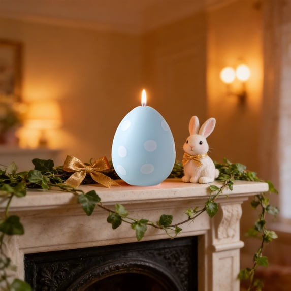 Easter Eggs Decoration Candles Easter Polka Dots Scented Candle Gift Decorative Item